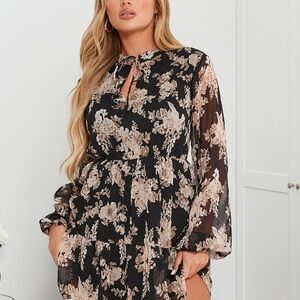 New EXPRESS Flower Shirt Dress